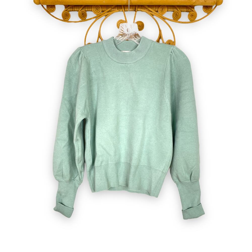 Industry Republic mint green mock neck sweater S